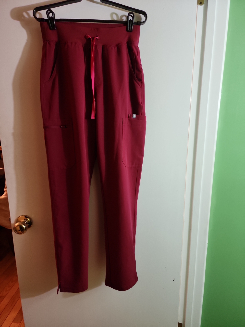 Figs Technical Collection Yola Cargo Scrub Pants - Dark Magenta